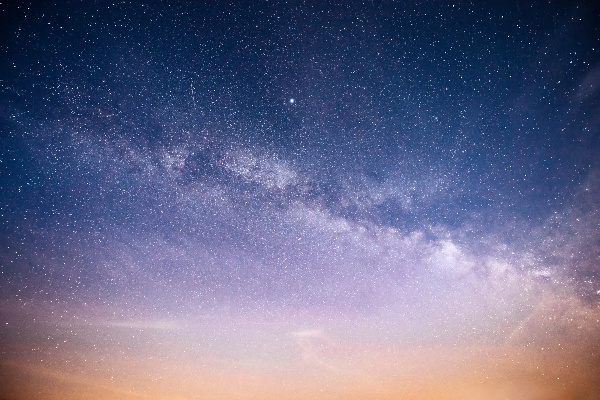 vibrant night sky with stars and nebula and galaxy